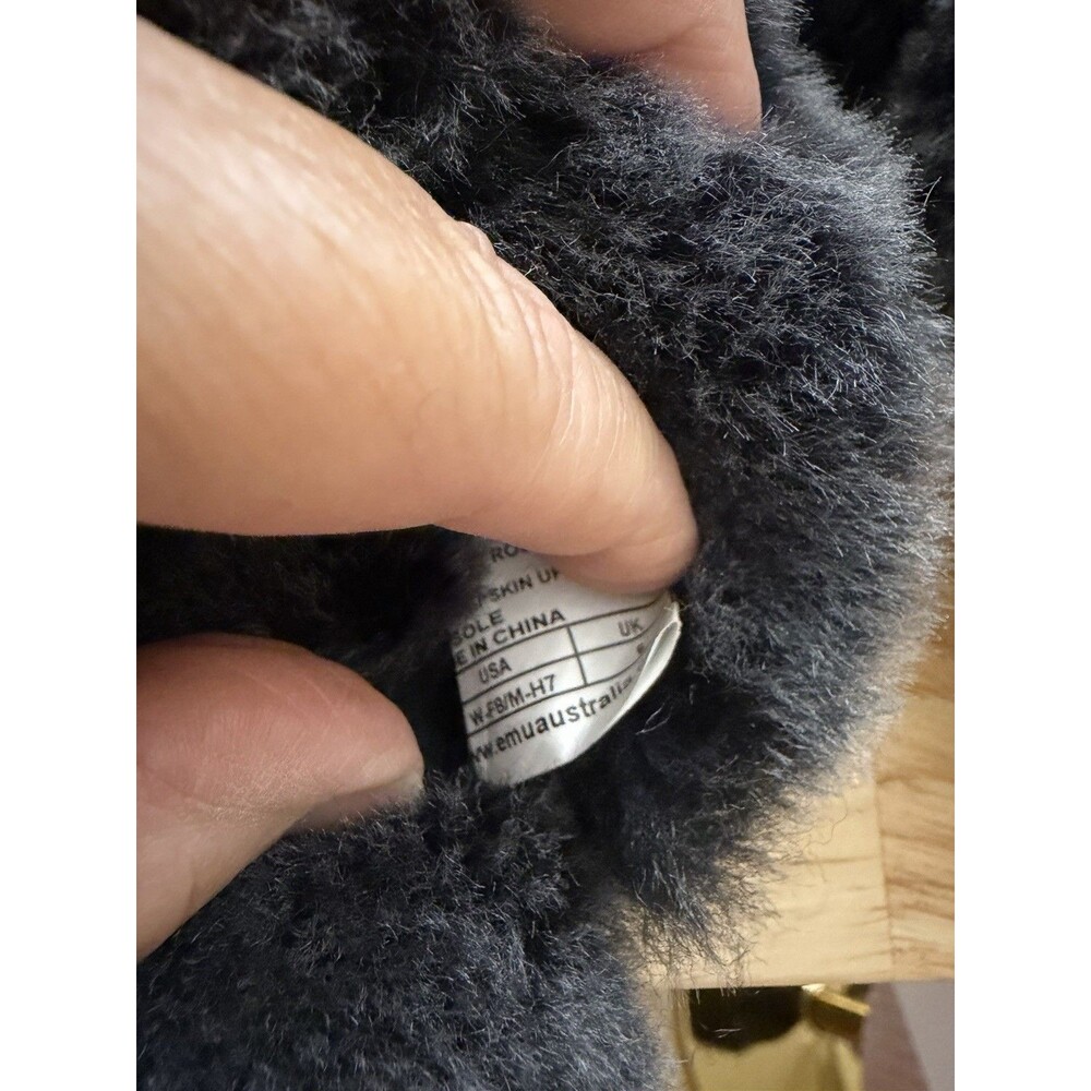EMU Mayberry Charcoal Gray Sheepskin Slippers Size 7 New NWOB - Picture 12 of 12